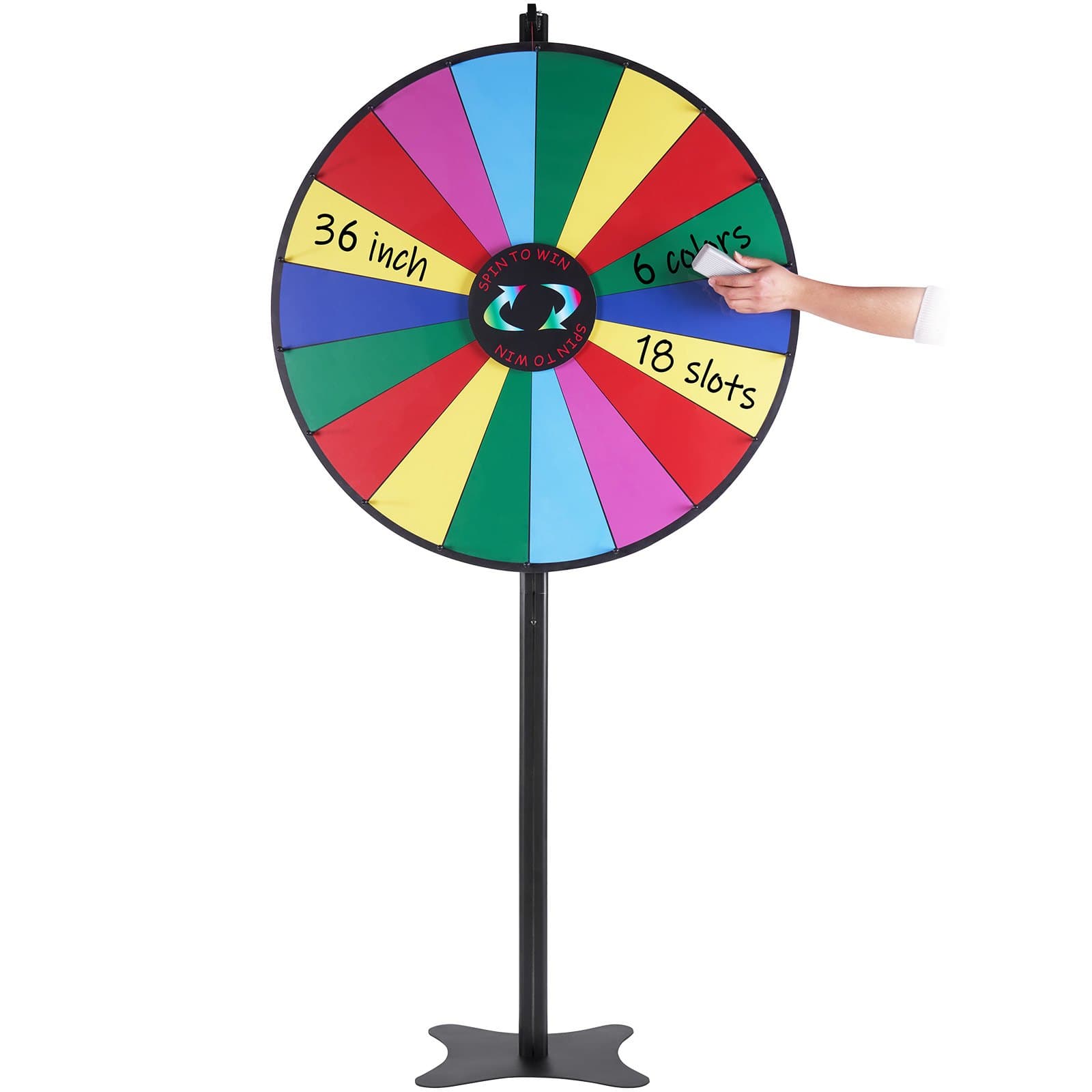 36 Inch Spinning Prize Wheel, 18 Slots image 1