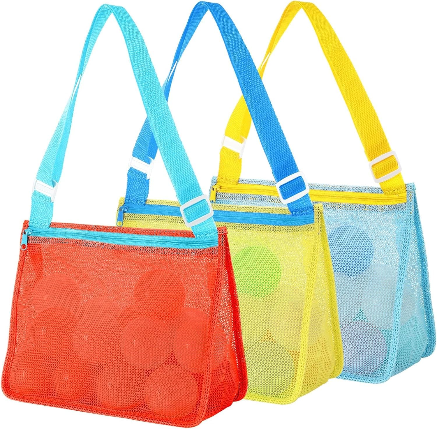 3 Pack Beach Toys Mesh Beach Bag image 1