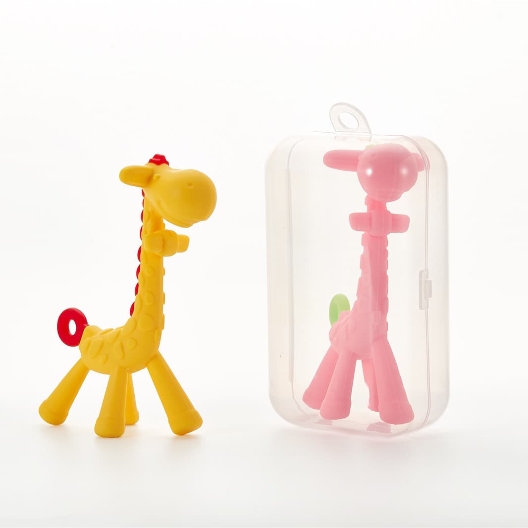 Giraffe Toy for Baby Teether Molar Stick image 1