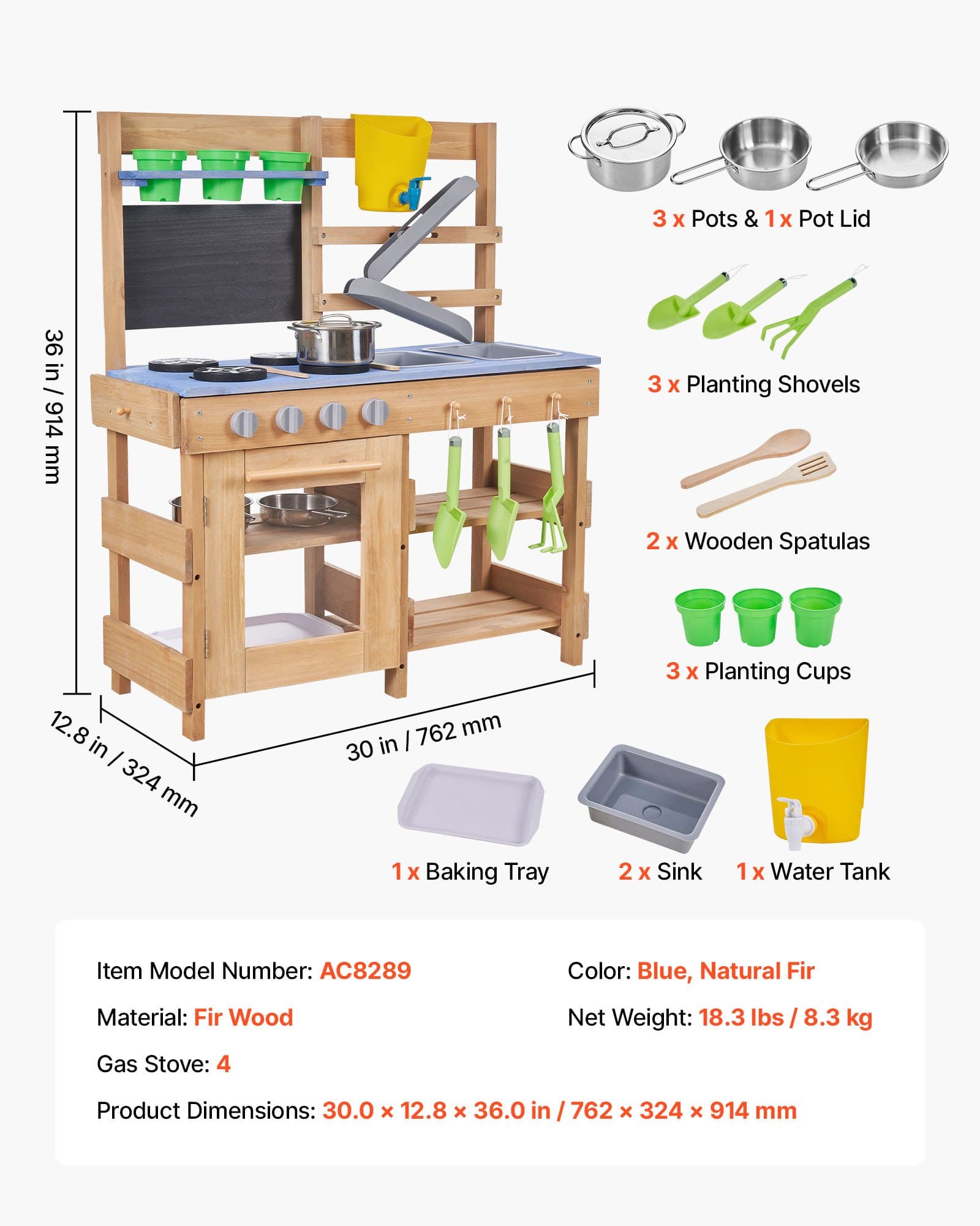 Mud Kitchen, Outdoor Mud Kitchen For Kids image 1