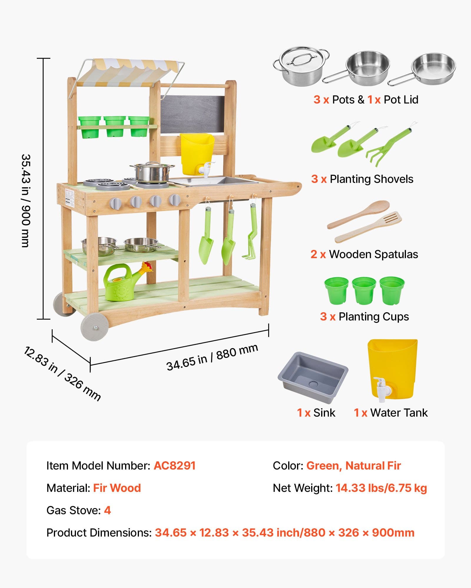 Mud Kitchen, Outdoor Mud Kitchen For Kids image 1