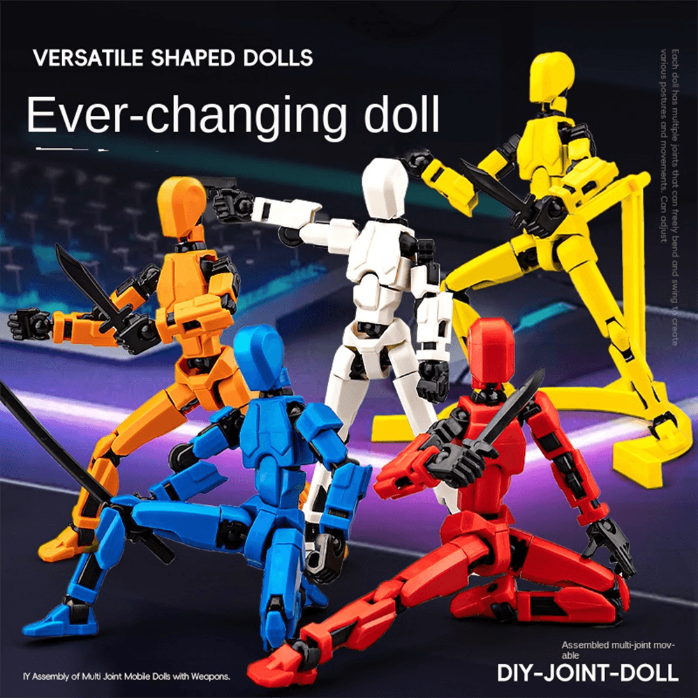 3D Printed Joint Puppet Assembled Toy With Movable Joints image 1