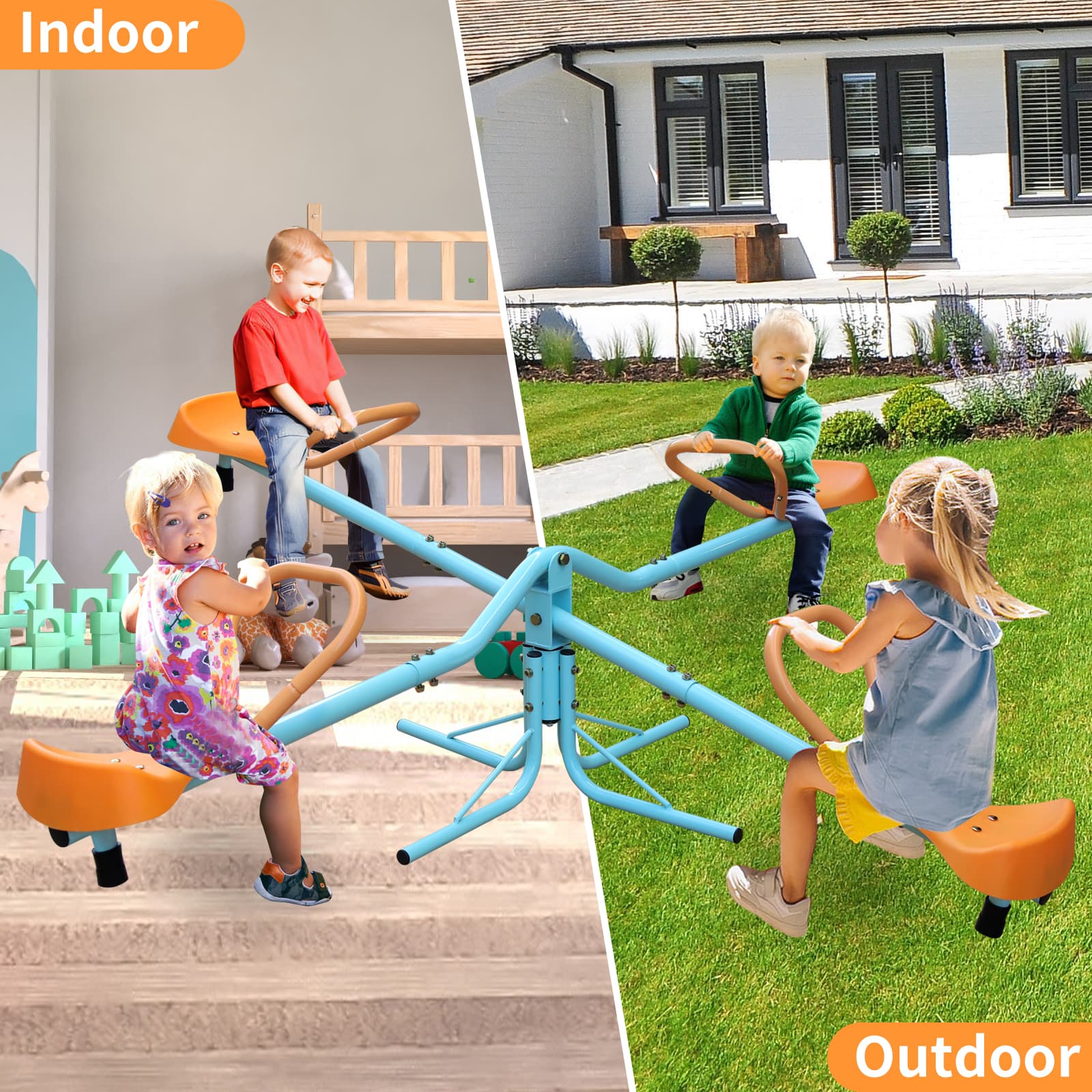 Outdoor Children's Rotating Seesaw image 1