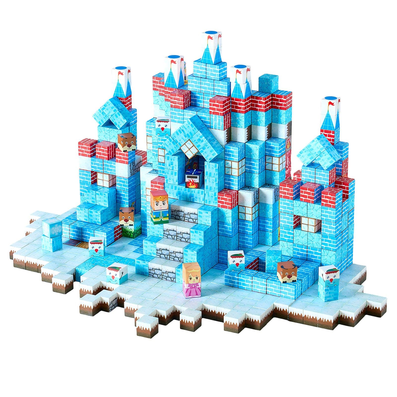 Magnetic Blocks 150 PCS Glacier Castle Set image 1