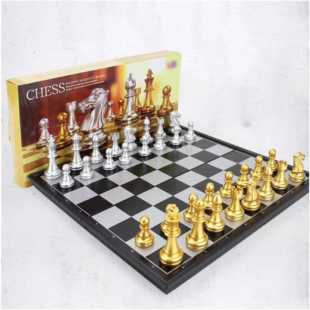 Travel Folding Magnetic Chess Set,9.8 In, 25